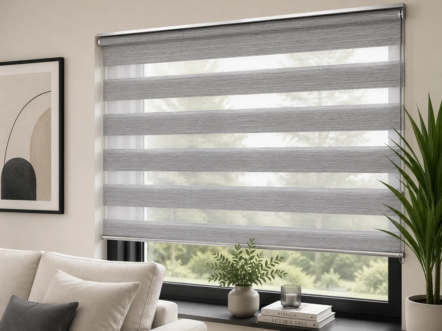 Zebra Kabartma Dokulu Perde Desen 12494 Renk 07 – Özel Ölçü Dekoratif Zebra Perde