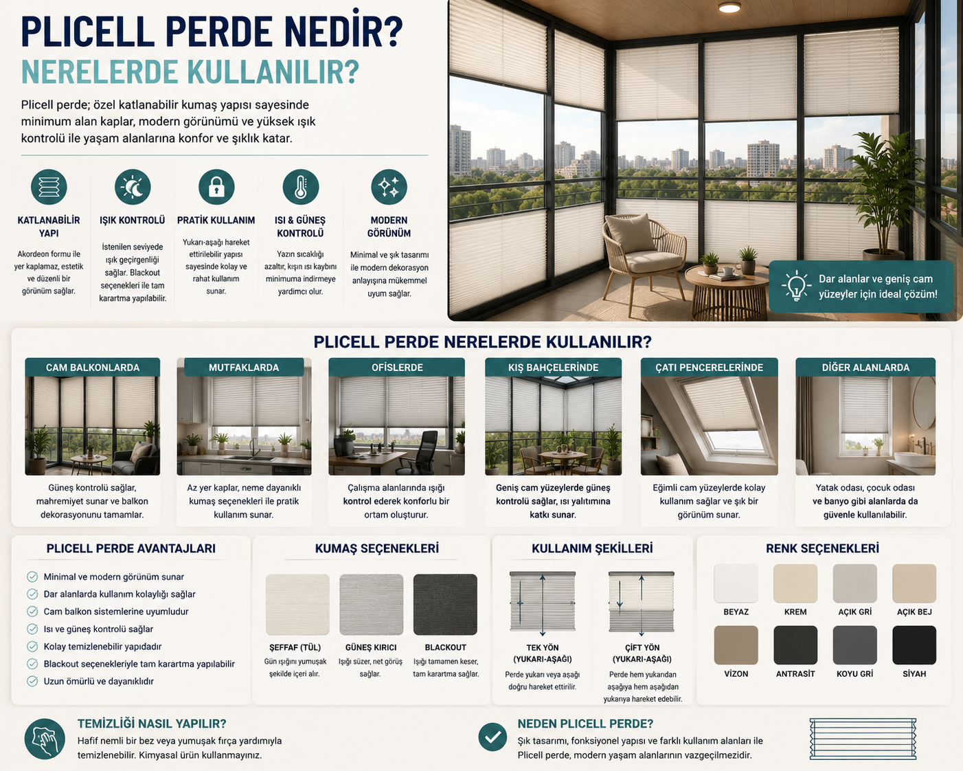Plicell Perde Nedir? Nerelerde Kullanılır?