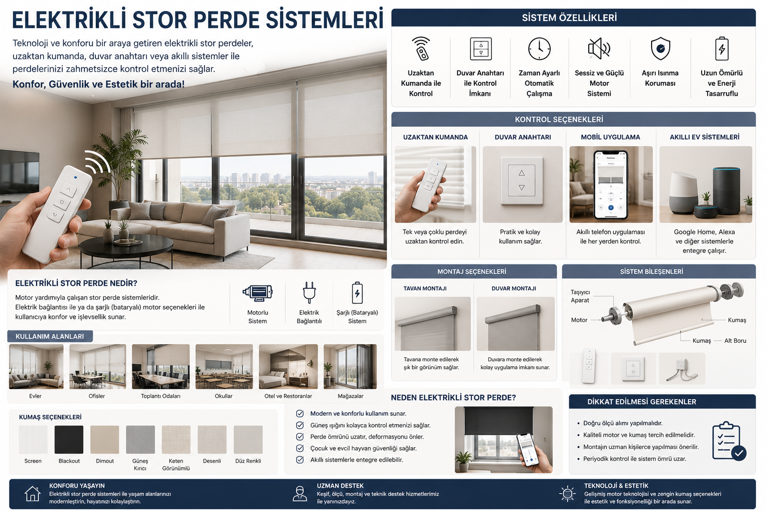 Elektrikli Stor Perde Sistemleri
