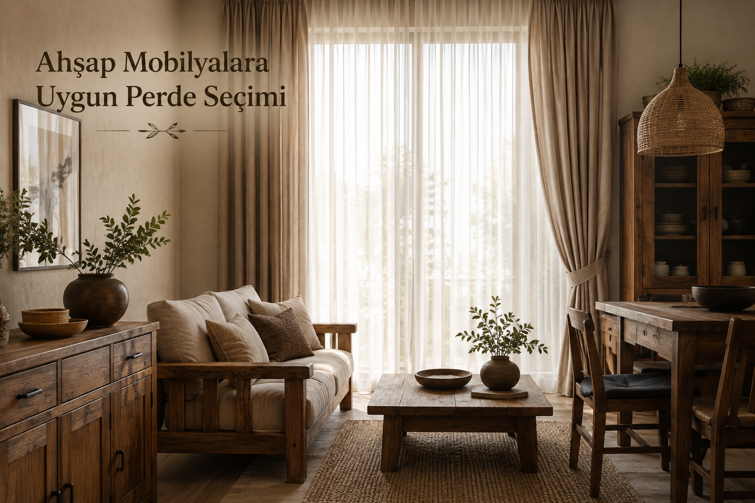 Ahşap Mobilyalara Uygun Perde Seçimi